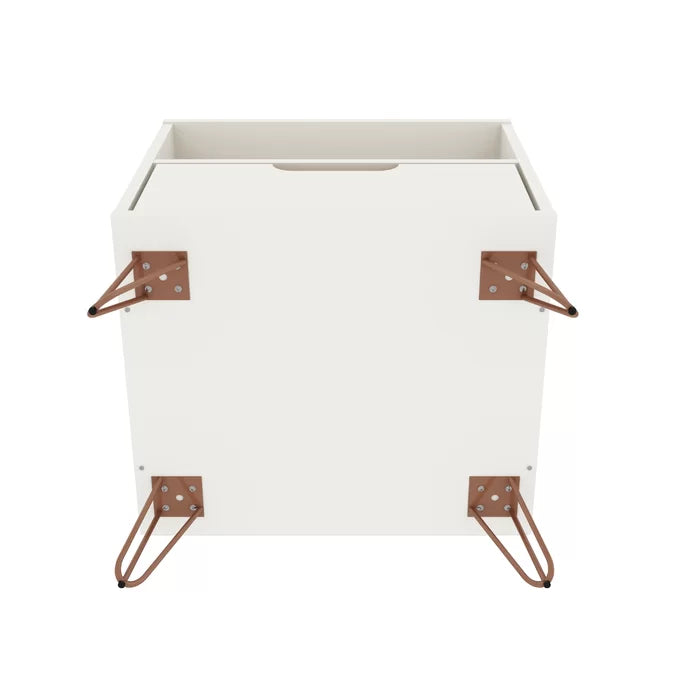 White Chehalis 21.65'' Tall 1 - Drawer Nightstand Modern Design