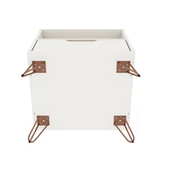 White Chehalis 21.65'' Tall 1 - Drawer Nightstand Modern Design
