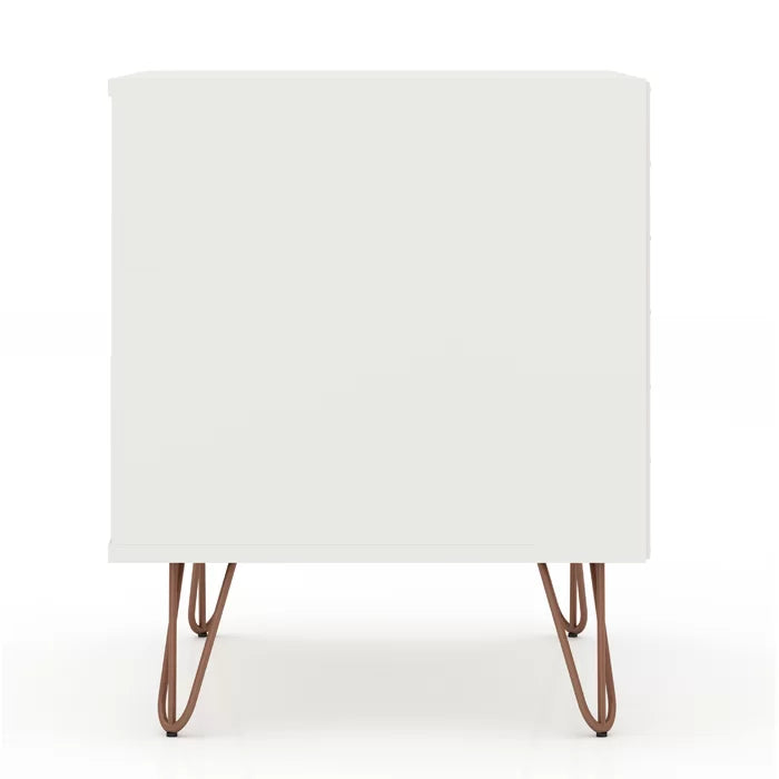 White Chehalis 21.65'' Tall 1 - Drawer Nightstand Modern Design