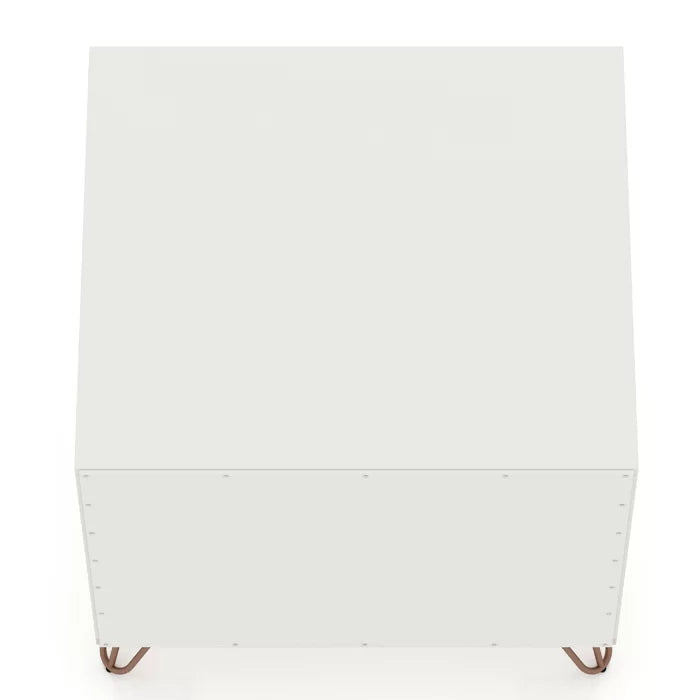 White Chehalis 21.65'' Tall 1 - Drawer Nightstand Modern Design