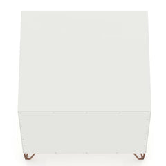 White Chehalis 21.65'' Tall 1 - Drawer Nightstand Modern Design