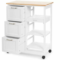 Chellman 26.5'' Wide Rolling Kitchen Cart Sturdy and Wear-Resistant