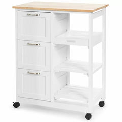 Chellman 26.5'' Wide Rolling Kitchen Cart Sturdy and Wear-Resistant