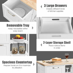 Chellman 26.5'' Wide Rolling Kitchen Cart Sturdy and Wear-Resistant