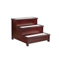 3 Step Pet Stair Ideal for Elderly Animals, This Set of Felt-Lined Stairs Gives Them A Leg Up