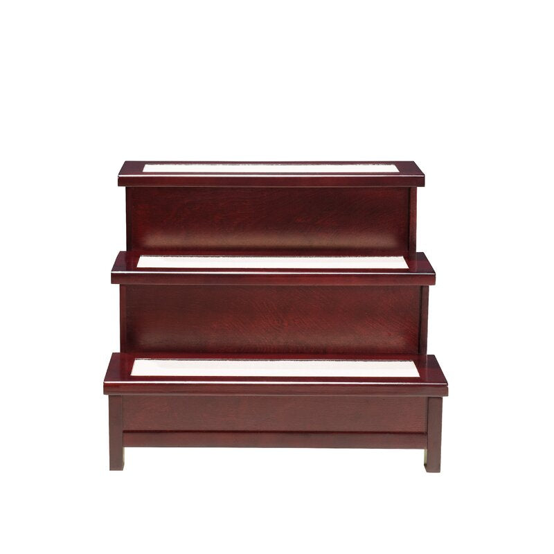 3 Step Pet Stair Ideal for Elderly Animals, This Set of Felt-Lined Stairs Gives Them A Leg Up