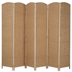 6 - Panel Solid Wood Folding Room Divider Bring Elegance and Eye-Catching Decorative Touch To your Space with This Charming Room Divider