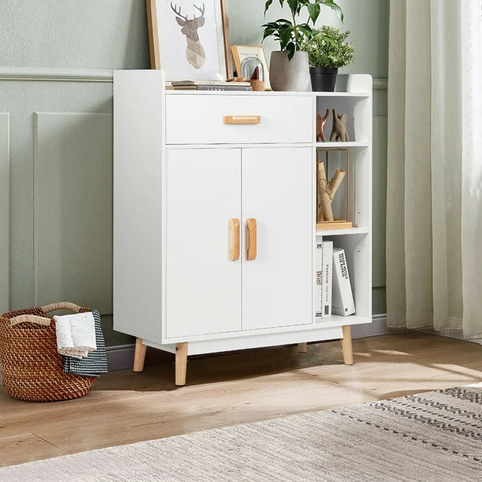 Citrana 37.5'' Tall 1 - Door Accent Cabinet Modern Appearance Adjustable Shelves