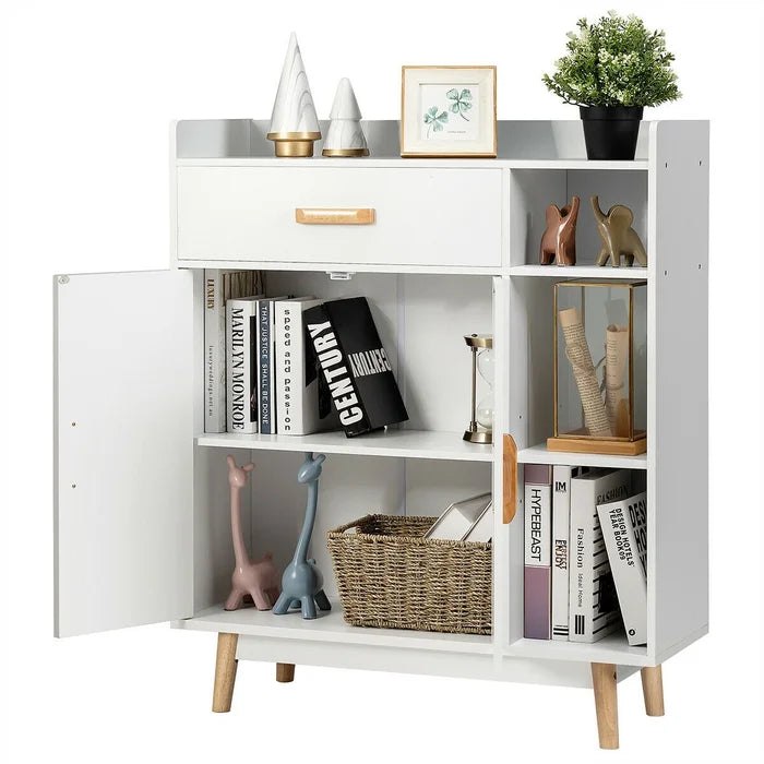 Citrana 37.5'' Tall 1 - Door Accent Cabinet Modern Appearance Adjustable Shelves