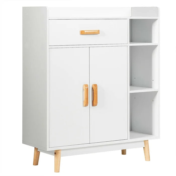 Citrana 37.5'' Tall 1 - Door Accent Cabinet Modern Appearance Adjustable Shelves