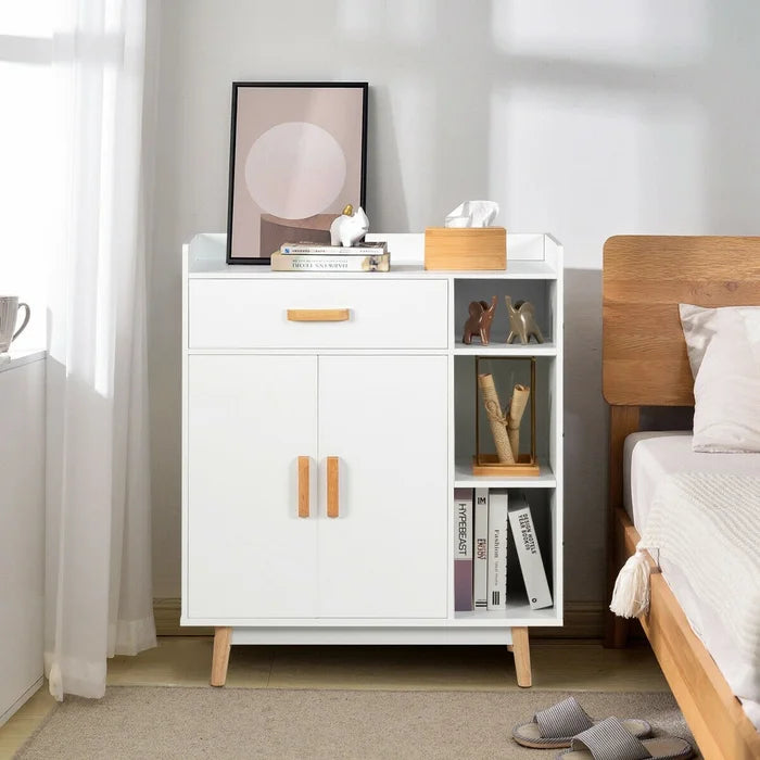 Citrana 37.5'' Tall 1 - Door Accent Cabinet Modern Appearance Adjustable Shelves