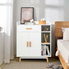 Citrana 37.5'' Tall 1 - Door Accent Cabinet Modern Appearance Adjustable Shelves