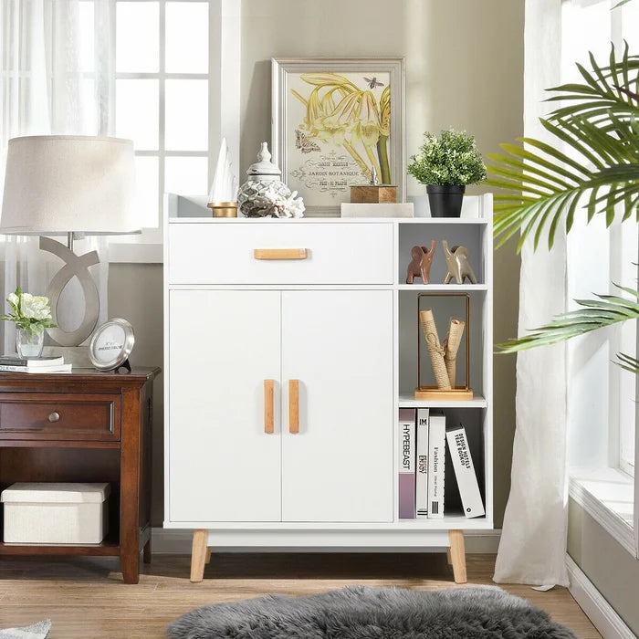 Citrana 37.5'' Tall 1 - Door Accent Cabinet Modern Appearance Adjustable Shelves