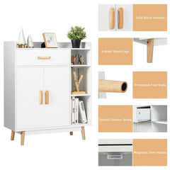 Citrana 37.5'' Tall 1 - Door Accent Cabinet Modern Appearance Adjustable Shelves