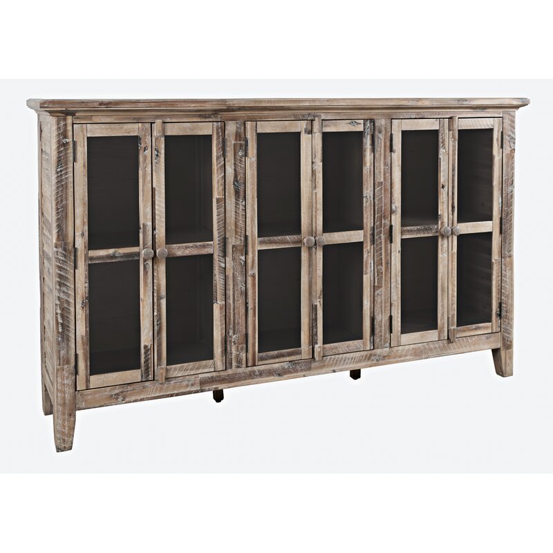 Stone Claire 70'' Wide Sideboard Solid Acacia and Engineered Wood