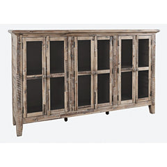 Stone Claire 70'' Wide Sideboard Solid Acacia and Engineered Wood