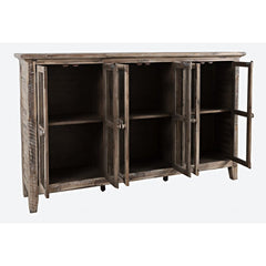 Stone Claire 70'' Wide Sideboard Solid Acacia and Engineered Wood