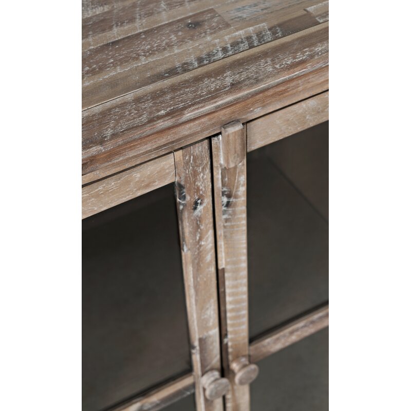 Gray Wash Claire 70'' Wide Sideboard Weathered Detailing