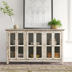 Scrimshaw 70'' Wide Sideboard Brings A Touch To Your Living Room Or Dining Room Three Adjustable Shelves Display Serve Ware