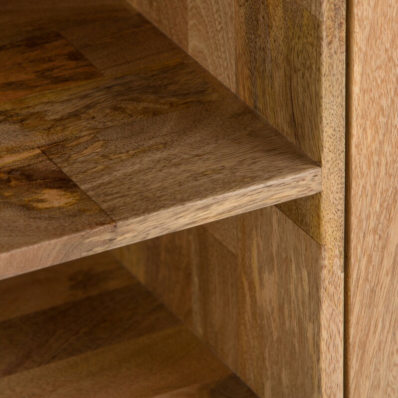 Natural Claudia Solid Wood TV Stand for TVs up to 65"