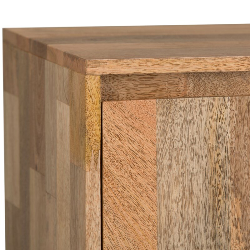 Natural Claudia Solid Wood TV Stand for TVs up to 65"