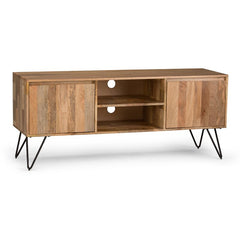 Natural Claudia Solid Wood TV Stand for TVs up to 65"