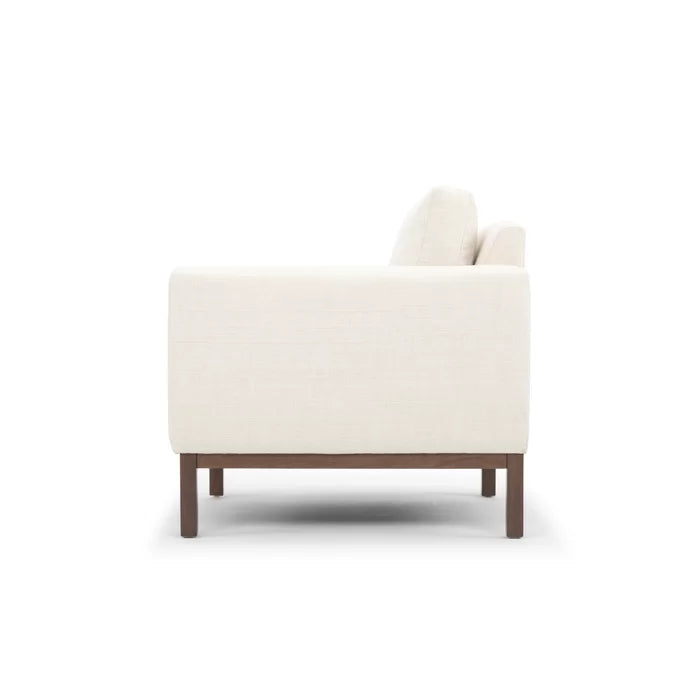 Venga Cream 100% Polyester 36'' Wide Armchair Removable Seat Cushion