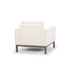 Venga Cream 100% Polyester 36'' Wide Armchair Removable Seat Cushion