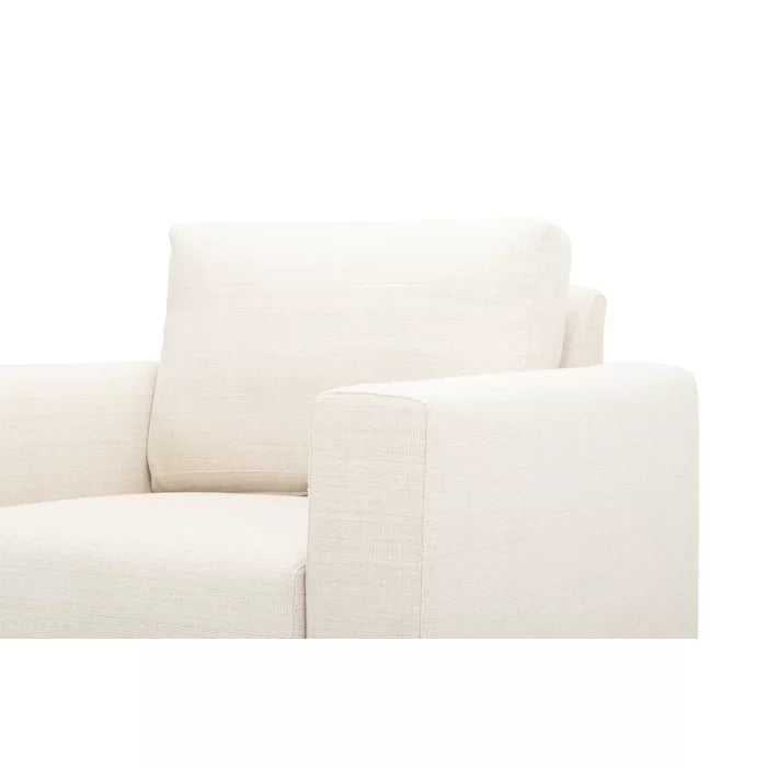 Venga Cream 100% Polyester 36'' Wide Armchair Removable Seat Cushion