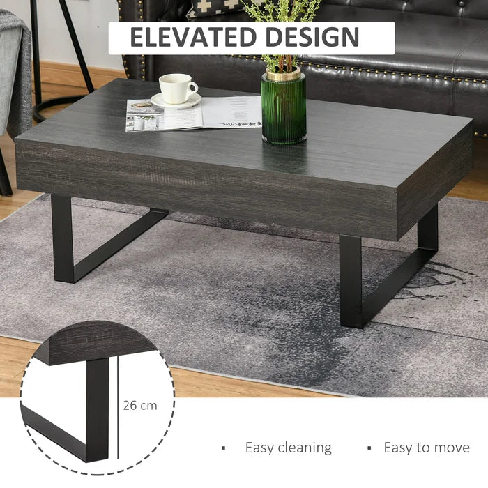 Telfair sled coffee table on sale with storage greyleigh