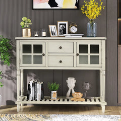 Antique Light Grey Clemow 34.2'' Tall Wood Mirrored Accent Chest