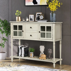 Antique Light Grey Clemow 34.2'' Tall Wood Mirrored Accent Chest