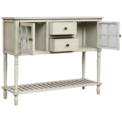 Antique Light Grey Clemow 34.2'' Tall Wood Mirrored Accent Chest