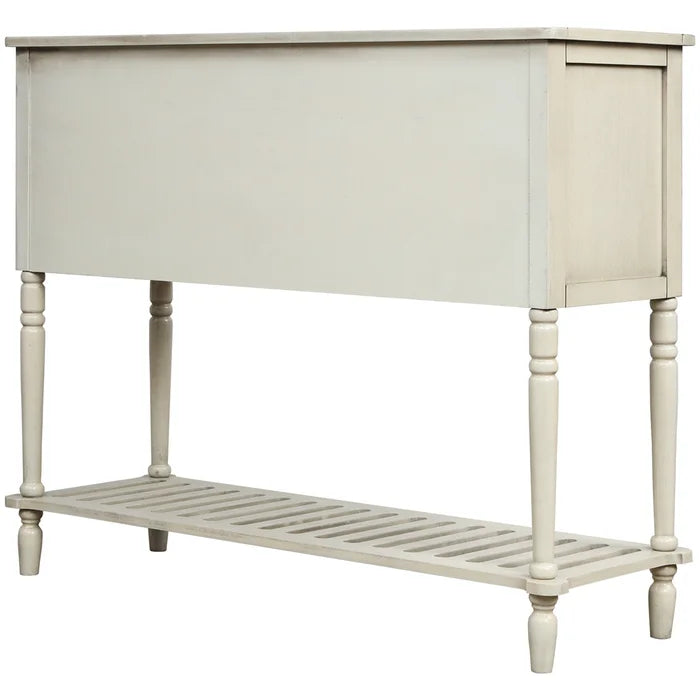 Antique Light Grey Clemow 34.2'' Tall Wood Mirrored Accent Chest