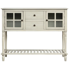 Antique Light Grey Clemow 34.2'' Tall Wood Mirrored Accent Chest