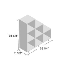 White Cleo 38.58'' H x 36.22'' W Step Bookcase (Set of 2)