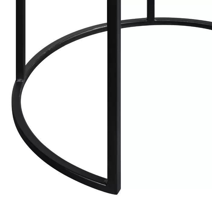 Frame 3 Nesting Tables Sturdy Metal Base Industrial Style Design Perfect for Living Room
