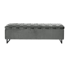 Clhoe Drawers Storage Bench Sultry Velvet Fabric and High Density