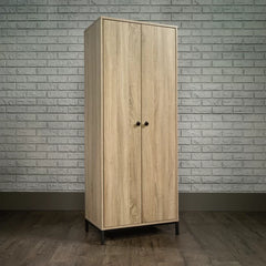 Clower 23.47'' Wide 4 Shelf Storage Cabinet Hidden Storage Behind Doors
