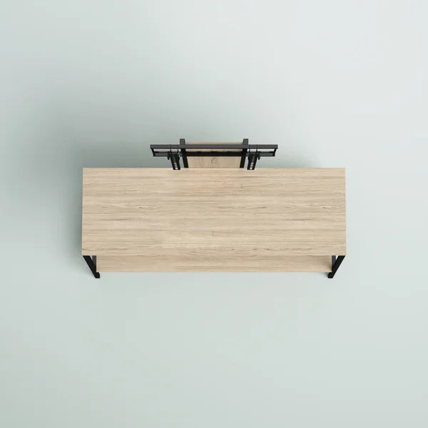 Clower Floating TV Stand for TVs up to 50" Natural Oak finish Perfect for Living Room