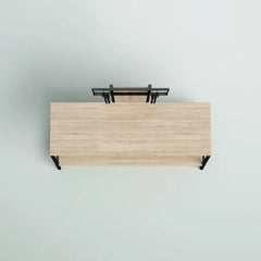 Clower Floating TV Stand for TVs up to 50" Natural Oak finish Perfect for Living Room