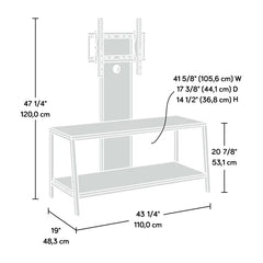 Clower Floating TV Stand for TVs up to 50" Natural Oak finish Perfect for Living Room