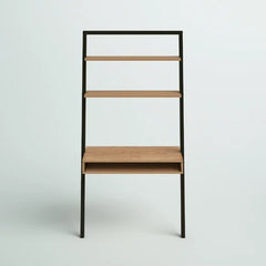 Oak Black Coby Leaning Ladder Desk Indoor Aesthetic Design