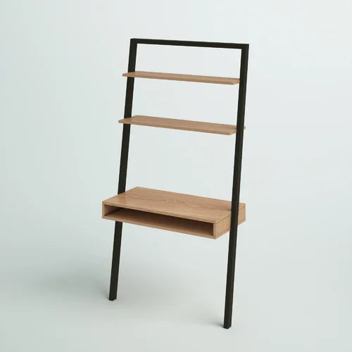 Oak Black Coby Leaning Ladder Desk Indoor Aesthetic Design
