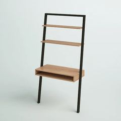 Oak Black Coby Leaning Ladder Desk Indoor Aesthetic Design