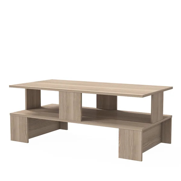 Cordoba Coffee Table with Storage Two Open Shelves Adds a Touch of Charm your Living Room