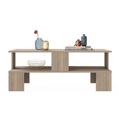 Cordoba Coffee Table with Storage Two Open Shelves Adds a Touch of Charm your Living Room