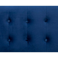 Cognato 76'' Velvet Square Arm Sleeper Blue Velvet