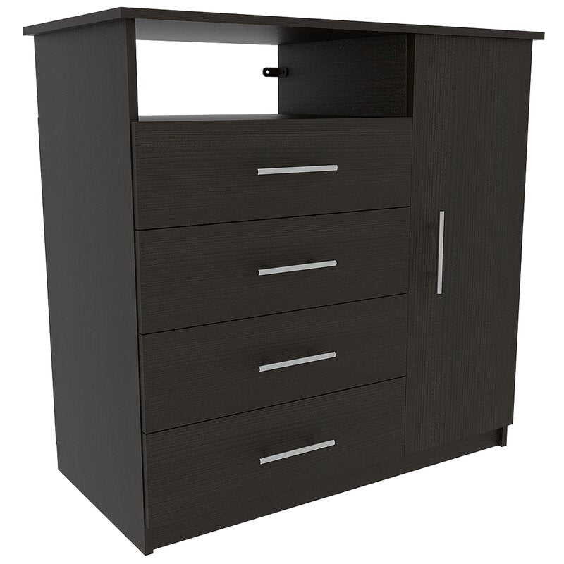 Black Wengue Collection 1 4 - Drawer Bachelor's Chest