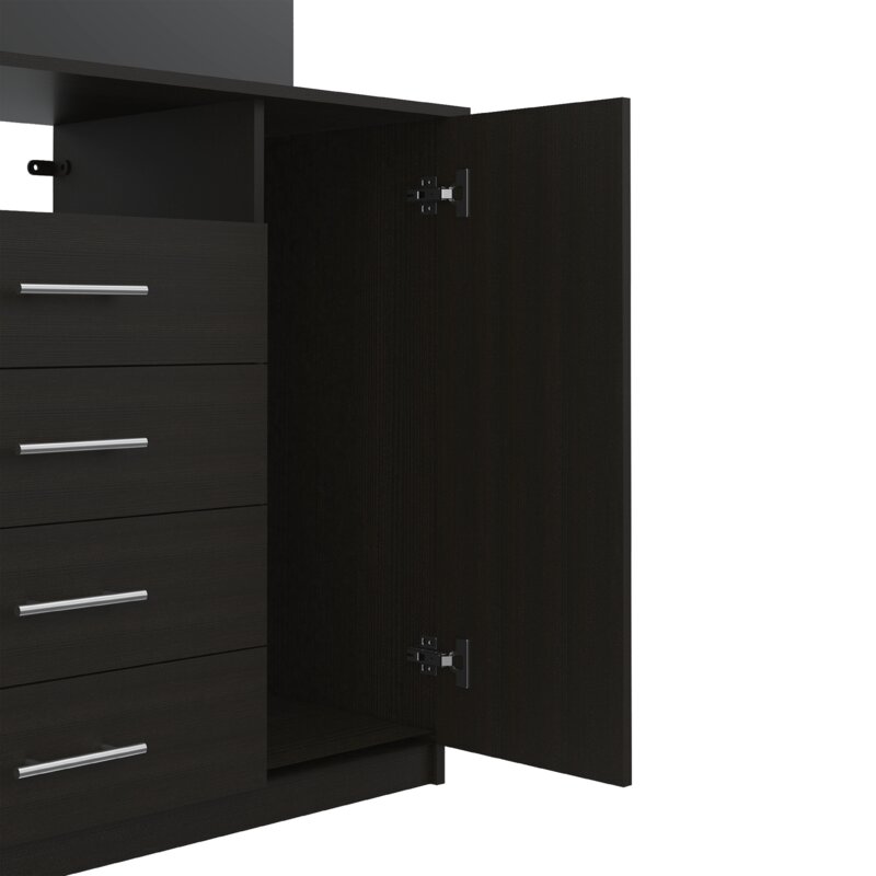 Black Wengue Collection 1 4 - Drawer Bachelor's Chest